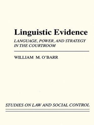 cover image of Linguistic Evidence